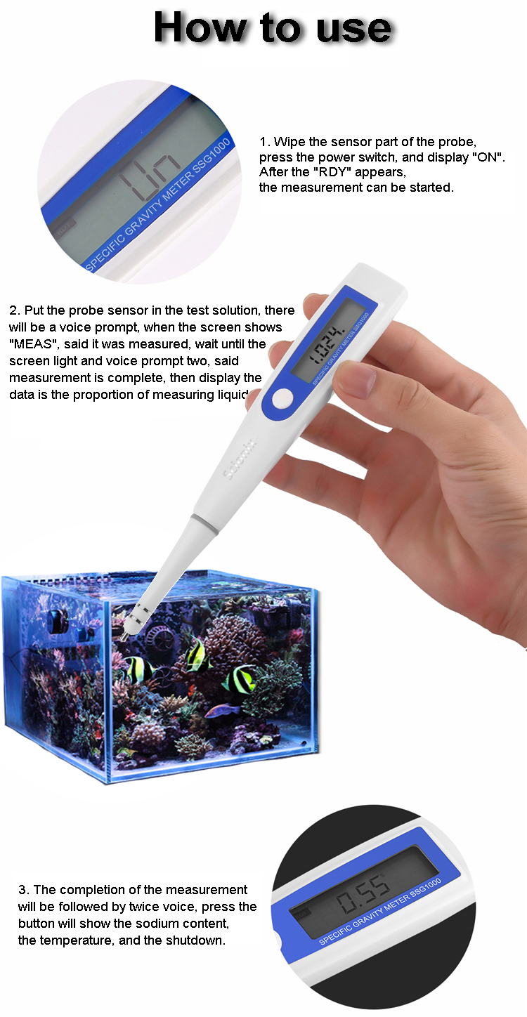 Digital Hydrometer for Specific Gravity/Salinity